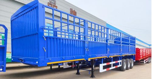 In Stock 3 Axle Fence Cargo Trailer FOB Price: 12500 USD