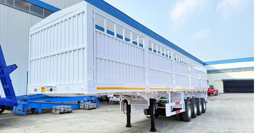 In Stock 4 Axle Fence Semi Trailer FOB Price: 15000 USD