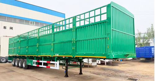 In Stock 4 Axle Fence Cargo Trailer FOB Price: 11800 USD