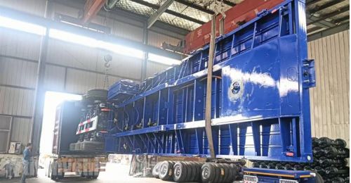 Tri Axle Flatbed Semi Trailer will be sent to Philippines