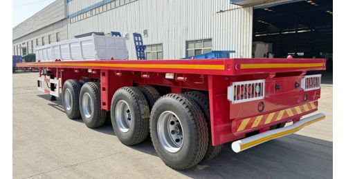 40FT 4 Axle Flatbed Trailer Discount Price: 11000 USD