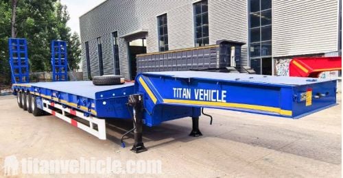 4 Axle 100 ton Lowbed Trailer will be Sent to Zambia