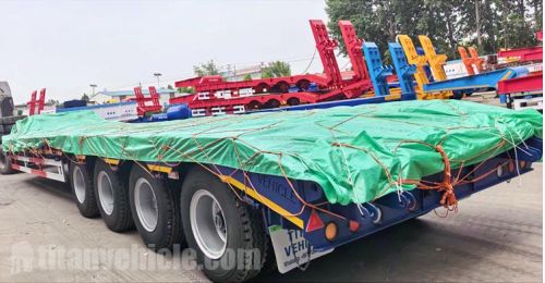 4 Axle 120 Ton Low Loader Trailer will be sent to Angola