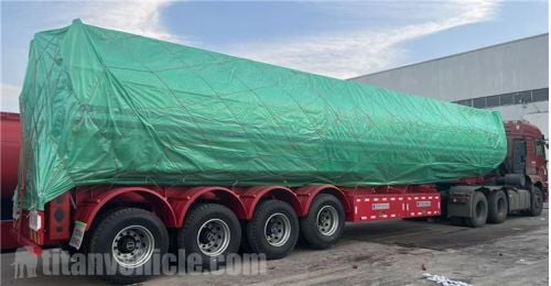 4 Axle Oil Tanker Trailer with 9 Compartment will be ship to Zambia