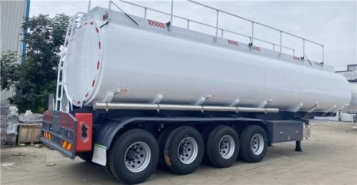 4 Axle Palm Oil Tanker Trailer will be sent to Ghana