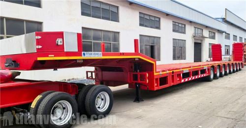 5 Axle Extendable Low Bed Trailer had shipped to Nigeria