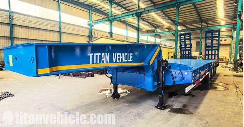 4 Axle 100 ton Low Bed Semi Trailer will be Sent to Nigeria