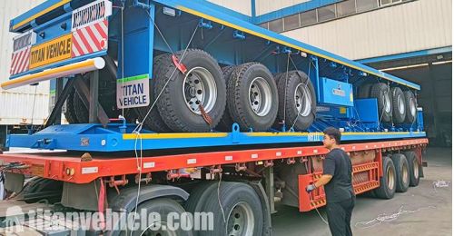 3 Axle 40 Feet Flatbed Trailer will be Exported to Guyana