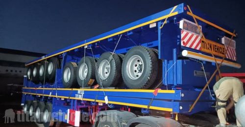 4 Axle Flatbed Trailer will be Sent to Dar es Salaam