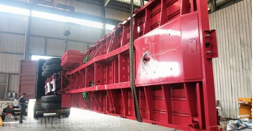 40FT Container Flatbed Trailer be shipped to Dominican