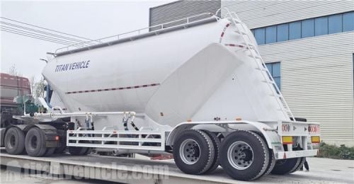 2 Axle 40 Ton Cement Tanker Trailer will be sent to Lesotho
