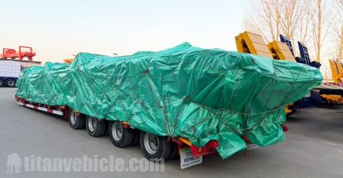 4 Axle Low Bed Semi Trailer will be Sent to Sierra Leone