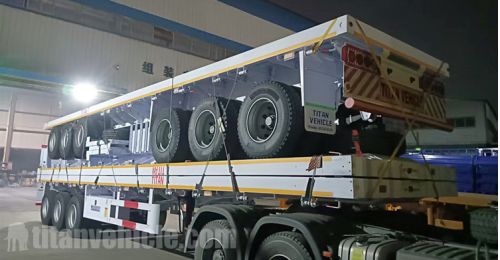 TITAN Tri Axle Flatbed Trailers will be sent to Ghana