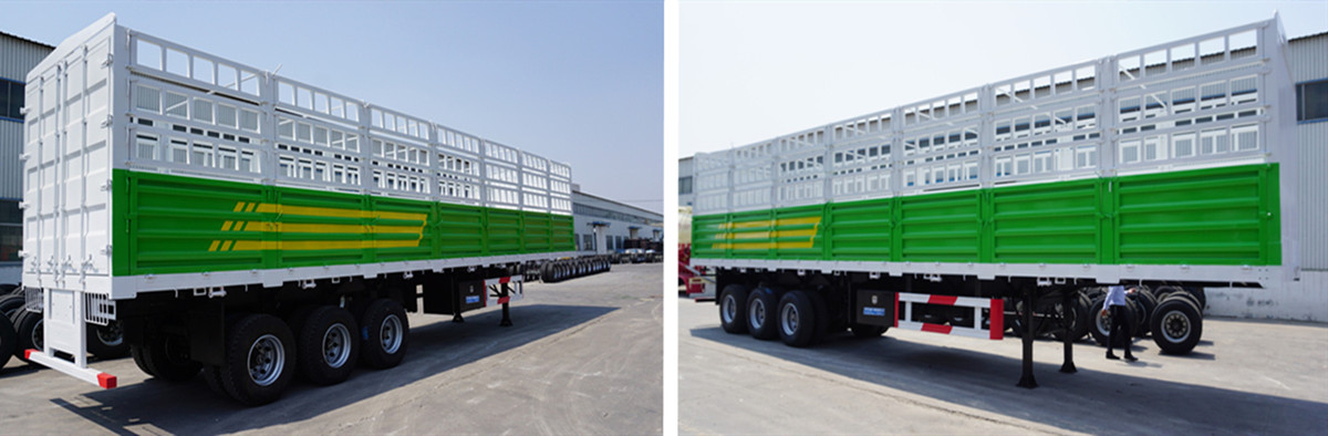 3 axle cargo transport stake semi trailer for sale in Sudan