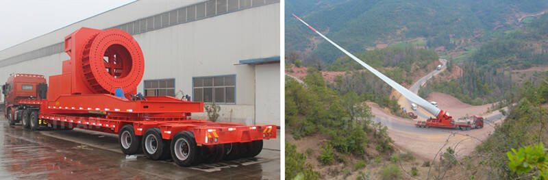 How are wind turbine blades transported Windmill blade transport trailer for sale in Vietnam