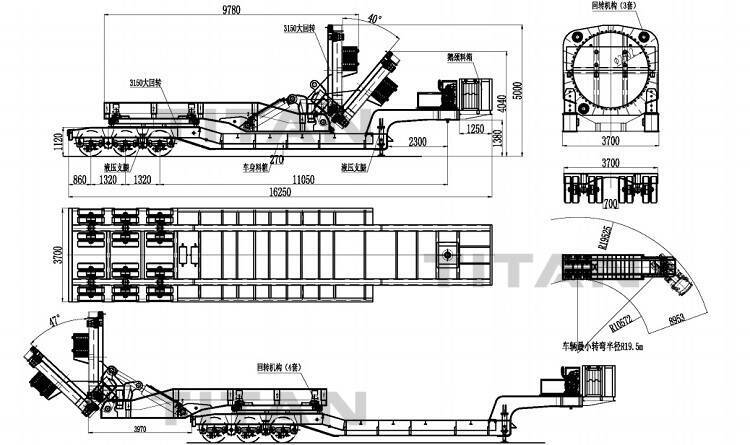 How are wind turbine blades transported Windmill blade transport trailer for sale in Vietnam