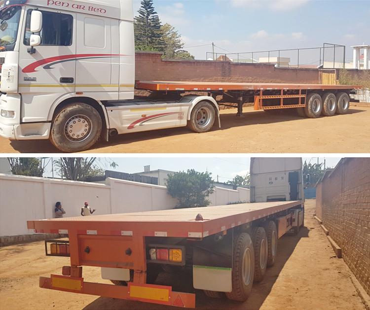 Different Types of Flatbed Semi Trailer | 20/40/45/53 ft Flatbed Trailer Dimensions & Specifications