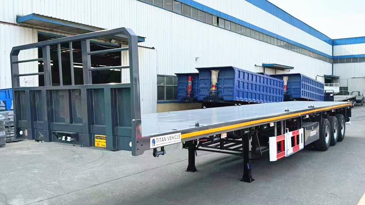 Customer Visiting TITAN's Guangzhou Office for Tri Axle Flatbed Trailer