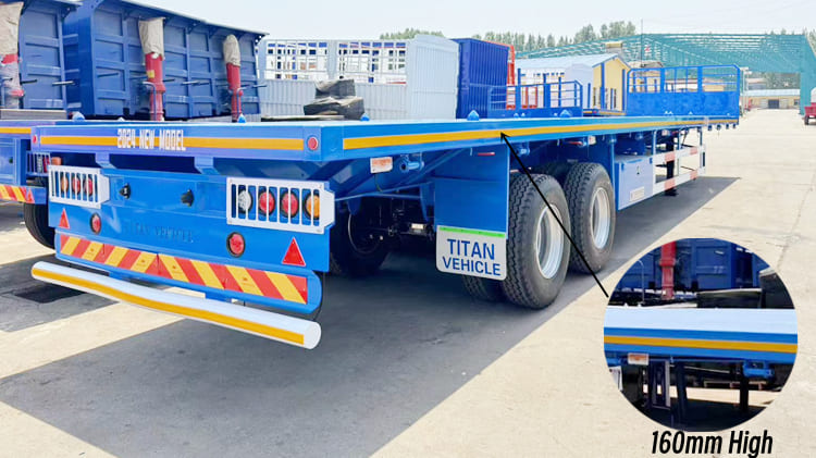 2 Axle 40 Feet Flatbed Trailer for Sale in Zimbabwe 