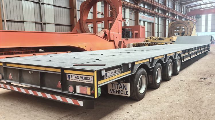 4 Axle Folding Gooseneck Lowboy Trailer for Sale in Guyana
