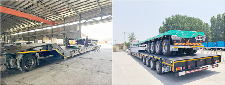 4 Axle Folding Gooseneck Lowboy Trailer for Sale in Guyana