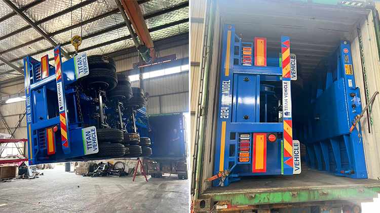 Tanzanian Customers Visited TITAN VEHICLE to Buy Flatbed Trailer