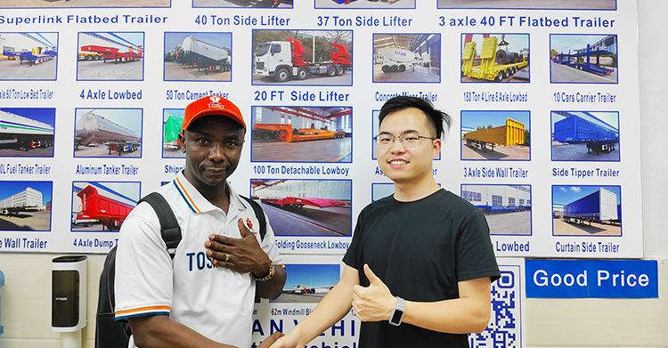 Jamaican Customer Purchased 40 Ft Flatbed Trailer from Titan Vehicle