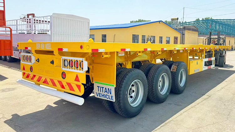 Jamaican Customer Purchased 40 Ft Flatbed Trailer from Titan Vehicle