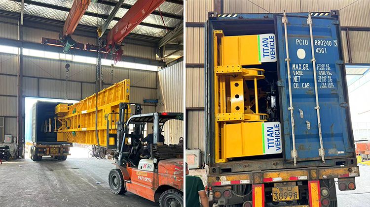 Jamaican Customer Purchased 40 Ft Flatbed Trailer from Titan Vehicle