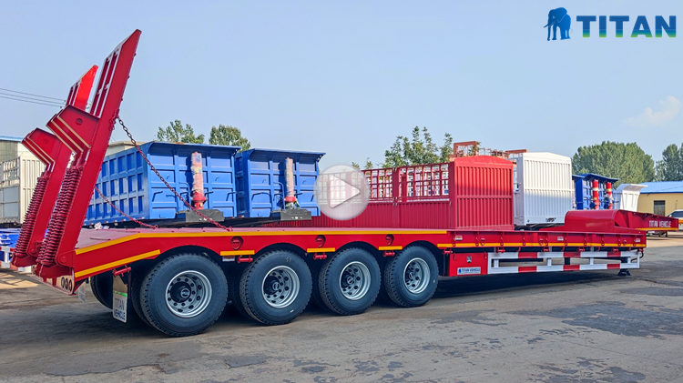 4 Axle 100 T Low Loader Trailer for Sale In Benin