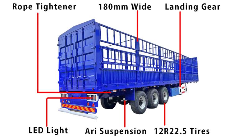 TITAN Fence Semi Trailer for Sale In Tanzania