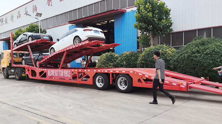 2 Axle Car Carrier Trailer for Sale Price in Mexico