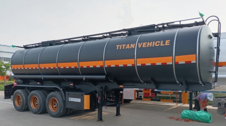 40000 Liters Palm Oil Tanker Price  Oil Petrol Tanker Trailer in Mauritius