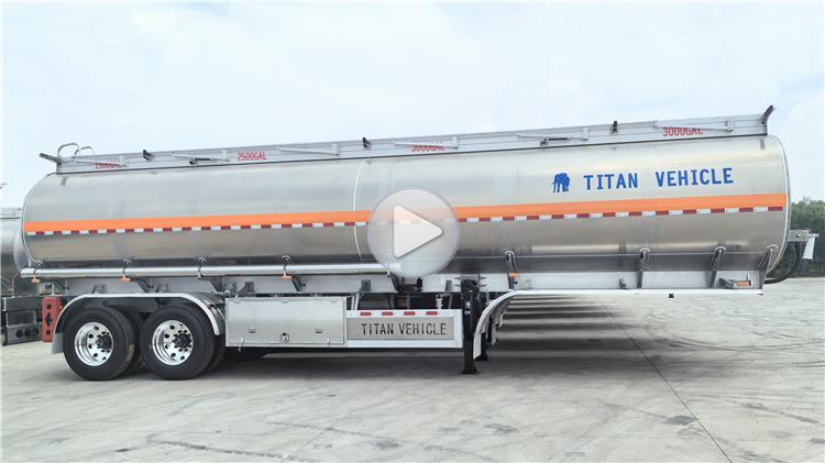 2 Axle 38000 Liters Aluminum Tanker Trailer for Sale In Burkina Faso