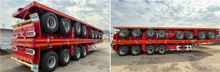 4 Axle Flatbed Semi Trailer for Sale In Congo