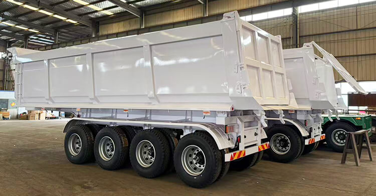 4 Axle End Dump Semi Trailer for Sale in Barbados