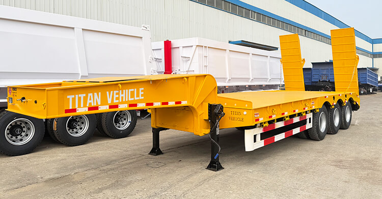3 Axle Hydraulic Lowbed Trailer for Sale in Ghana