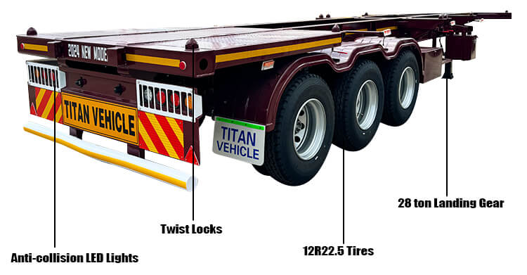 40 Ft Container Chassis Trailer for Sale in Jamaica