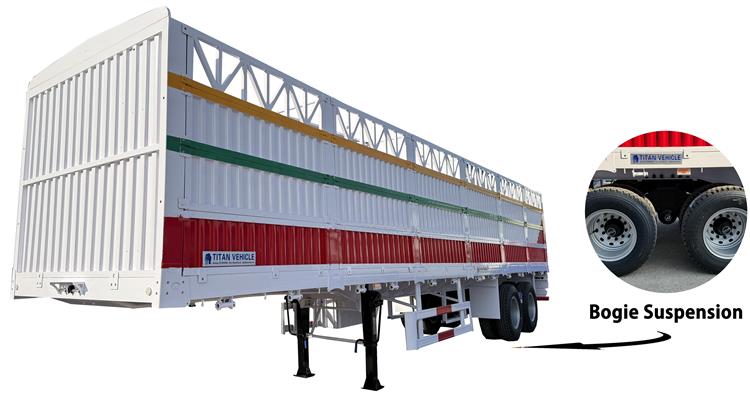 2 Axle Fence Cargo Trailer for Sale In Senegal