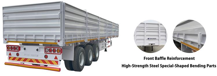 2025 New Style 60 Ton Side Wall Trailer for Sale In Zimbabwe