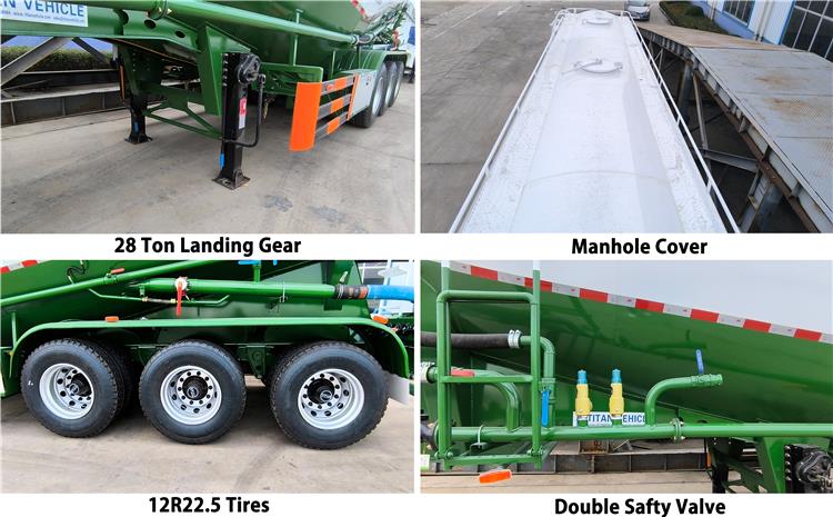 45CBM Pneumatic Dry Bulk Trailer For Sale In Zimbabwe