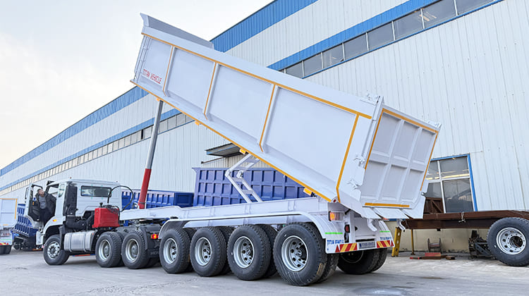 4 Axle Tractor Tipper Trailer for Sale in Tanzania