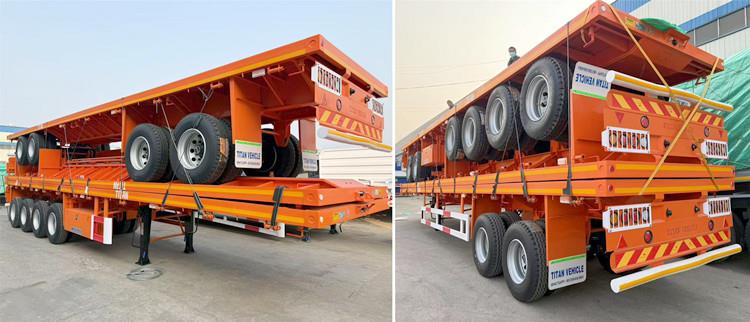 2/4 Axle 40FT Flatbed Trailers for Sale in Gambia