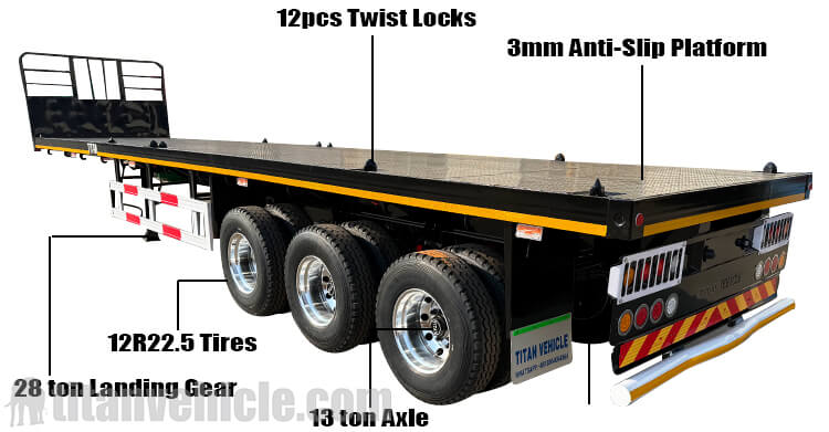 40 Ft Flatbed Trailer for Sale in Guam