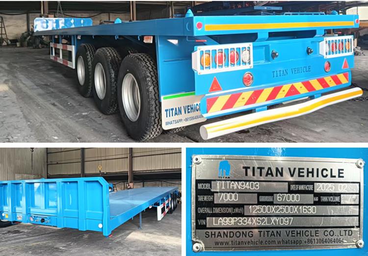 TITAN Semi Flatbed Trailer for Sale Near Me in Rwanda