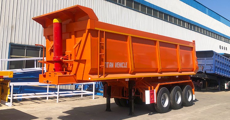 3 Axle Semi Dump Trailer for Sale in Tanzania