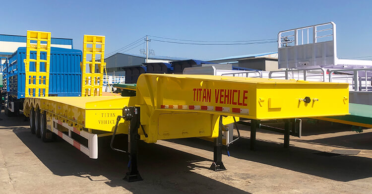3 Axle Lowbed Semi Trailer for Sale in Burkina Faso