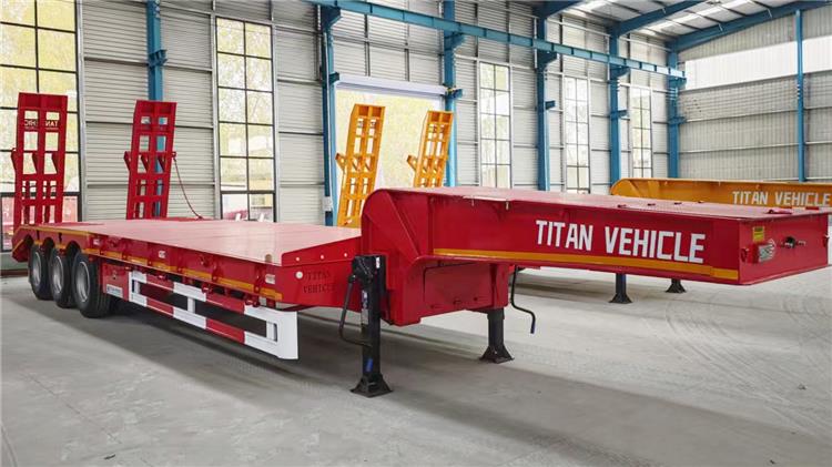 60 Ton Low Bed Truck Trailer for Sale In Angola
