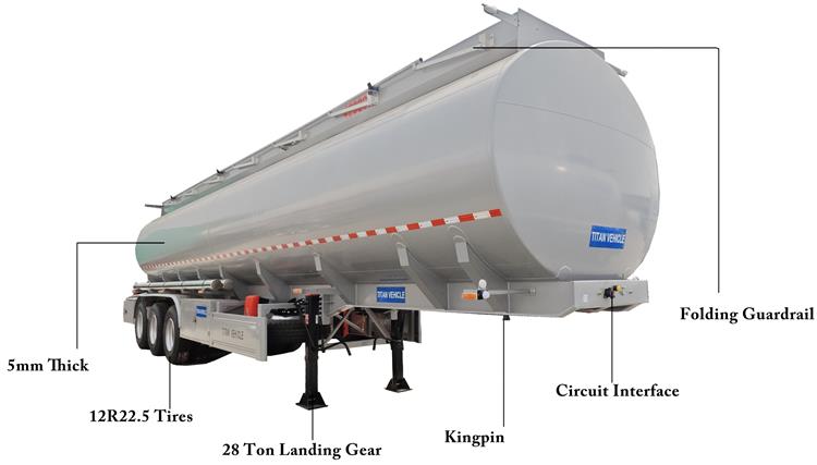 45000 Liters Petroleum Tanker Trailers for Sale In Mali