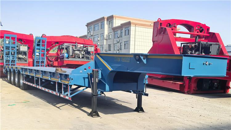 4 Axle Extendable Low Bed Trailer for Sale In Ghana